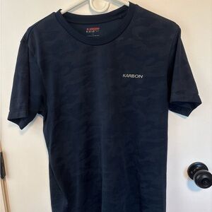 Karbon Men’s M Navy Camo Athletic Performance Tee